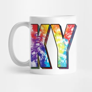 Kentucky State KY tie dye colorful Mug